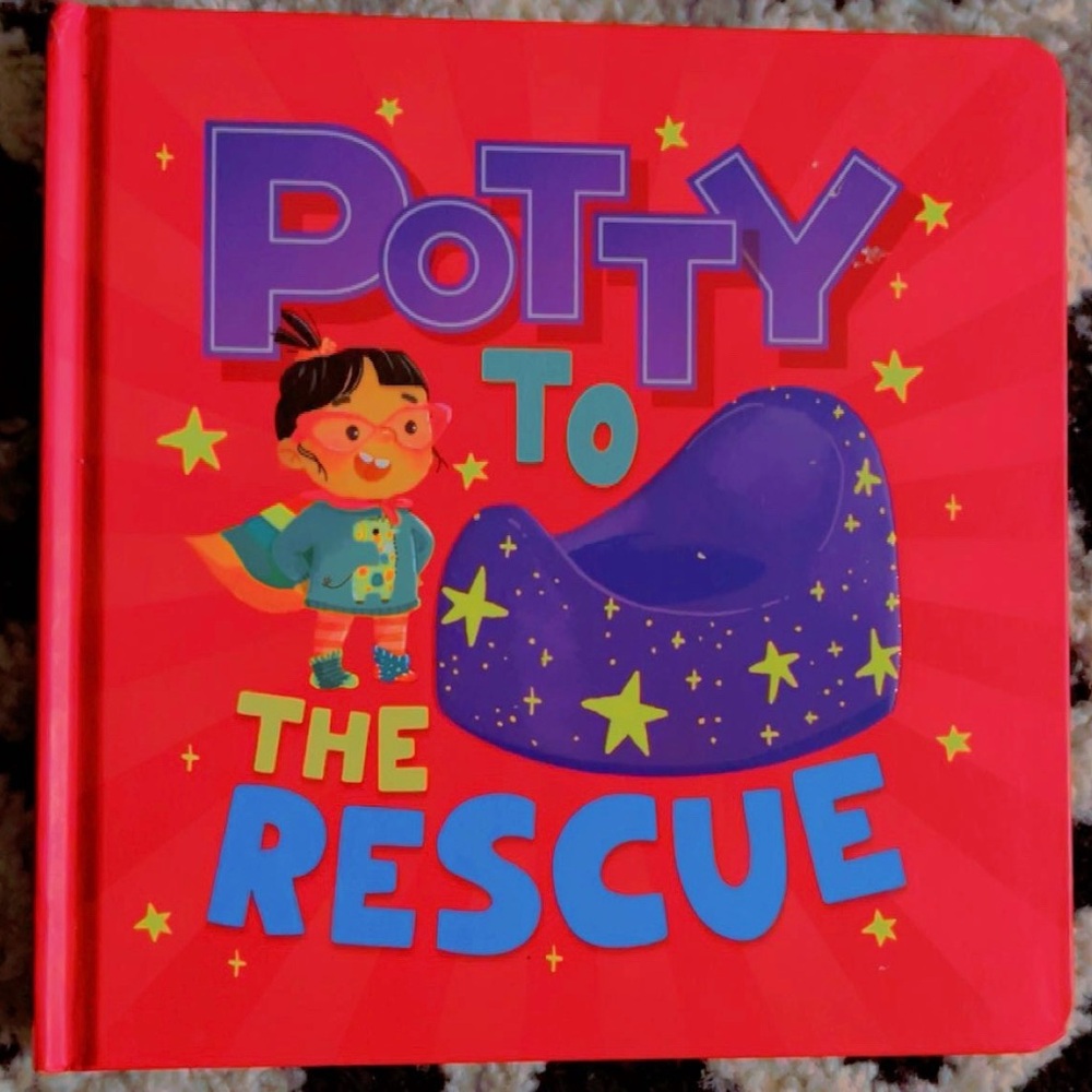 Potty to the Rescue Children's Board Book - Bright Red Cover